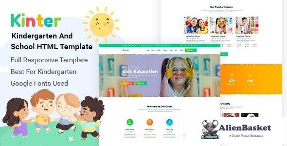 43558 Kinter - Kids Kindergarten & School HTML5 Template 