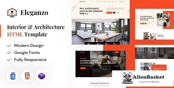 43563 Eleganzo - Interior & Architecture HTML Template 