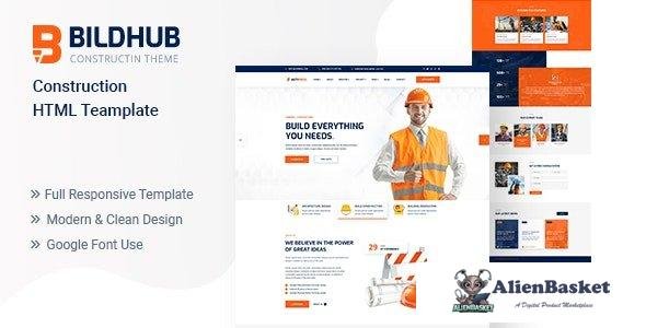 43576 Bildhub - Construction HTML Template 