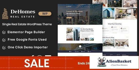 43589 Dehomes v1.0 - Single Real Estate WordPress Theme 