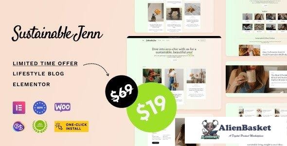 43601 Sustainable Jenn v1.0.1 - Eco Lifestyle Blog WordPress Theme 