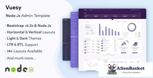 43615 Vuesy - NodeJs Admin & Dashboard Template 