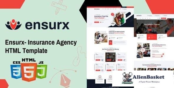 43620 Ensurx - Insurance Corporate & business Agency Company HTML Template 