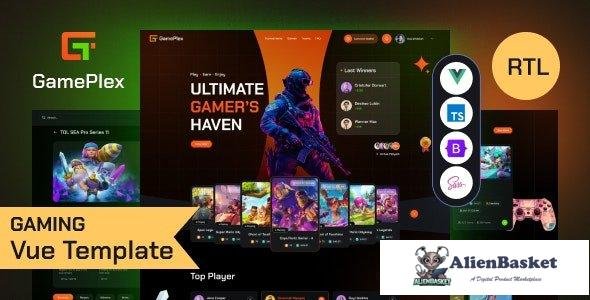 43623 Gameplex v2.0 - eSports and Gaming NFT Vue Template 