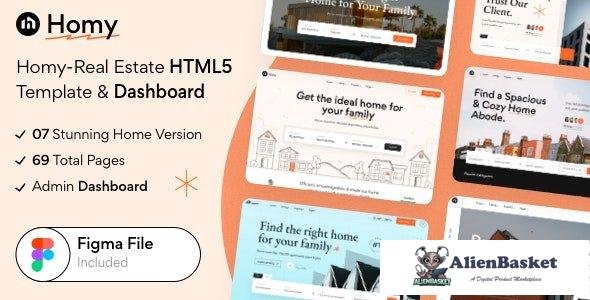 43624 Homy - Real Estate HTML5 Template & Dashboard 