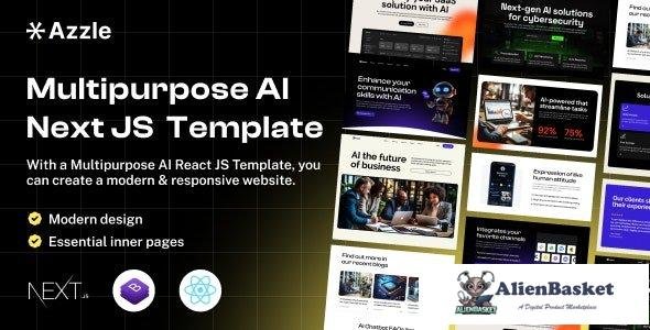 43661 Azzle - AI Technology & Startup React Next Js Template 