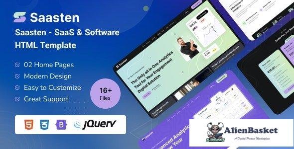 43710 Saasten - SaaS & Software HTML Template 