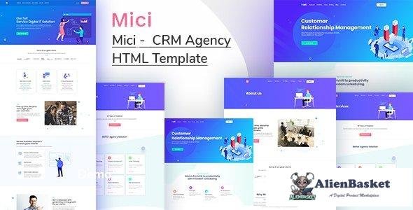 43758 Mici - CRM system HTML Template 