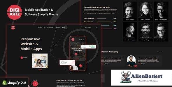 44041 Digiartz v1.0 - Software & App Store Shopify Theme 