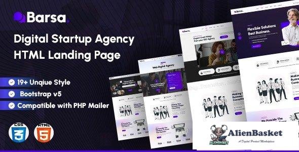 44111 Barsa - Digital Startup Agency HTML Landing Page 