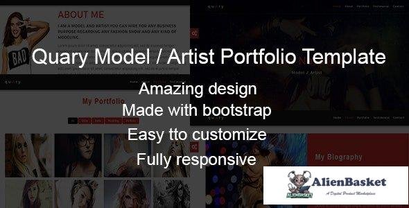 44168 Quary - Model Artist Portfolio Template 