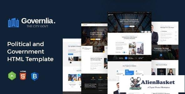 44186 Governlia - Political and Government HTML Template 