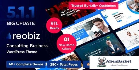 44266 Reobiz v5.1.3 - Consulting Business WordPress Theme 