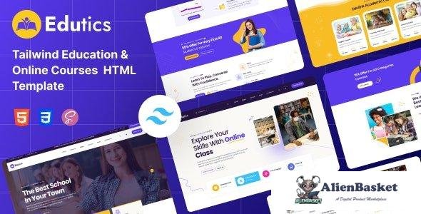 44264 Edutics - Tailwind Education & Online Courses HTML Template 