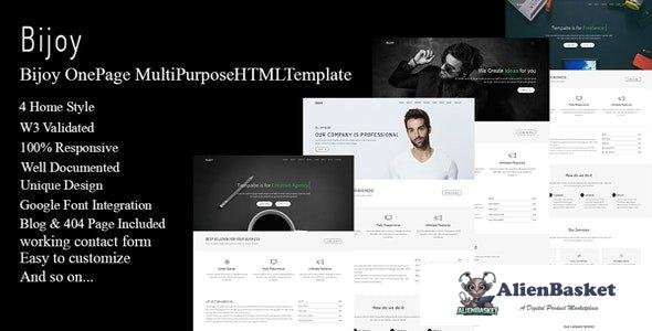 44283 Bijoy - OnePage MultiPurpose HTML Template 