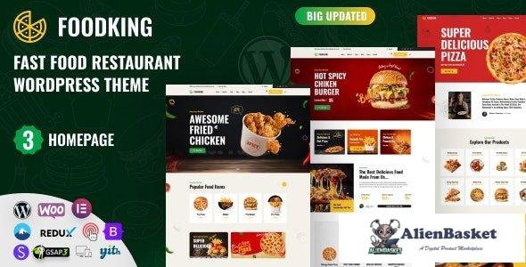 44437 Foodking v1.1 - Fast Food Restaurant WordPress Theme 