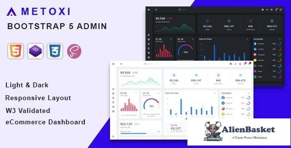 44443 Metoxi - Symfony Bootstrap 5 Admin Dashboard Template 