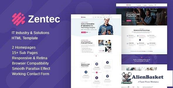 44459 Zentec - IT Solutions and Services Company Template 