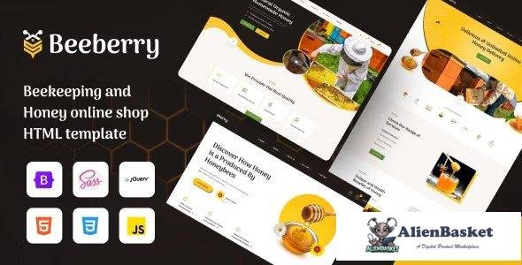 44463 BeeBerry - Beekeeping and honey online shop HTML5 template 