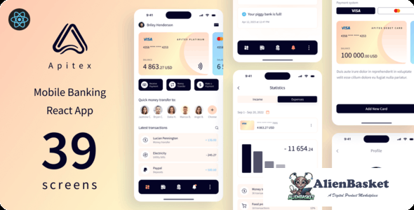 44526 Apitex - Mobile Banking React App PWA 