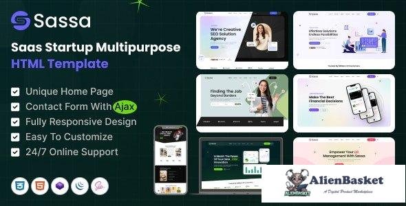 44553 Sassa - Sass Startup Multipurpose HTML Template 