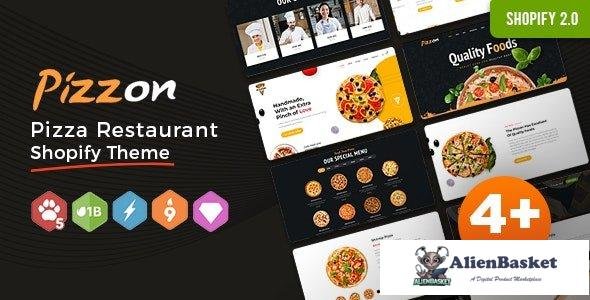 44556 Pizzon v1.0.1 - Pizza Restaurant, Fast Food Shopify Theme 