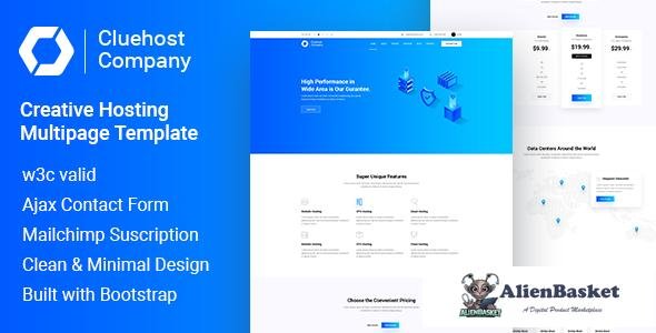 44645 ClueHost - Hosting HTML5 Template 