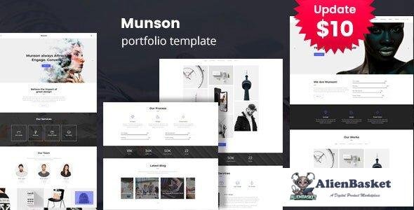 44643 Munson - Minimal Portfolio Template 