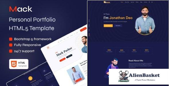 44679 Mack - Personal Portfolio & Business HTML5 Template 