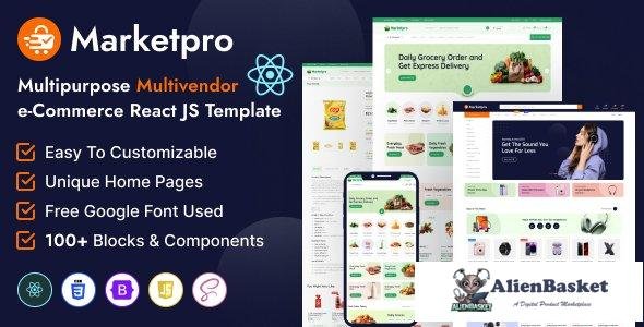 44703 MarketPro - eCommerce Multivendor React JS Template Multipurpose 