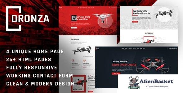 44781 Dronza - Drone Aerial Photography HTML5 Template 