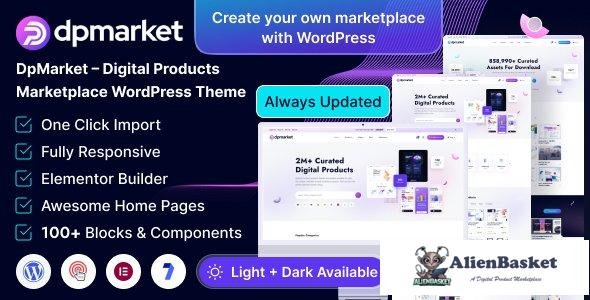 44876 DpMarket v1.0.1 – Digital Marketplace Multi-Vendor WooCommerce Theme Multipurpose 