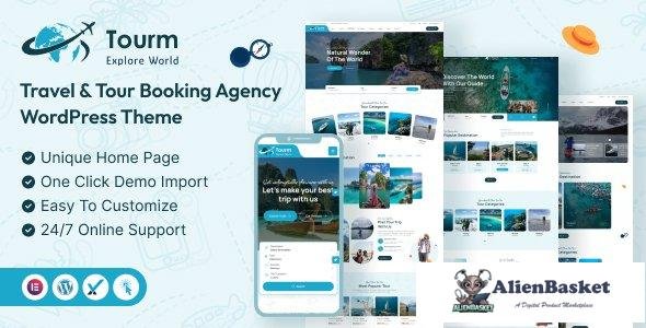 44914 Tourm v1.0.0 - Travel & Tour Booking Agency WordPress Theme 