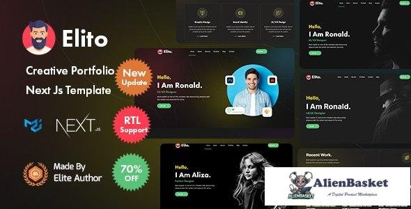 44998 Elito - Creative Portfolio Nextjs Template 