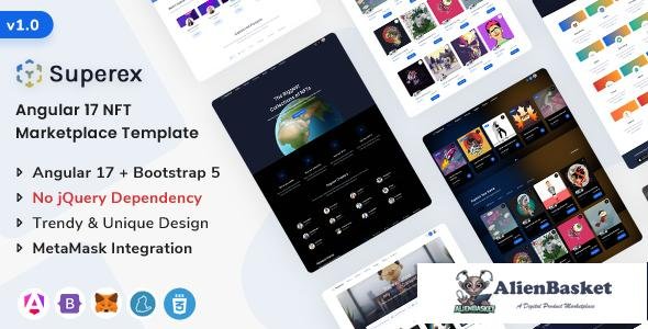 45030 Superex - Angular 17 NFT Marketplace Tempate 