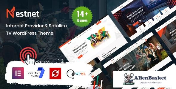 45080 Nestnet v1.0.0 - Internet Provider & Satellite TV WordPress Theme 