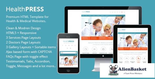 11099 HealthPress v1.1 - Health and Medical HTML Template 