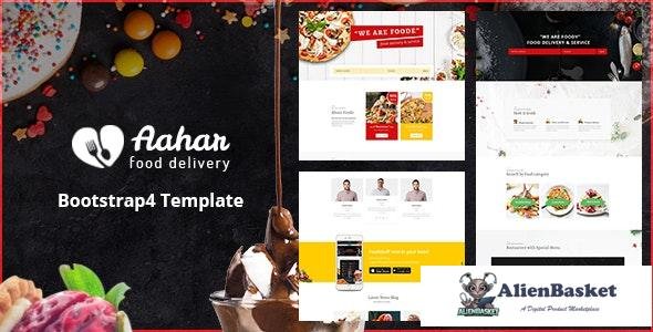15382 Aahar - Food Delivery Service Bootstrap4 Template 