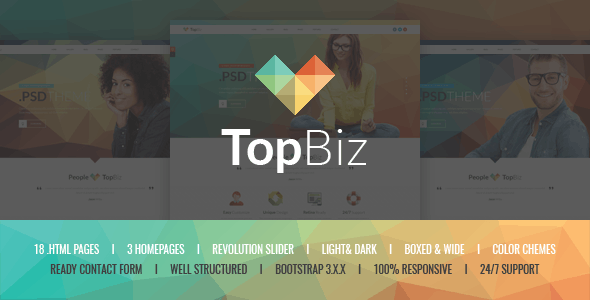 22550 TopBiz v1.0 - Responsive Corporate HTML5 Template 