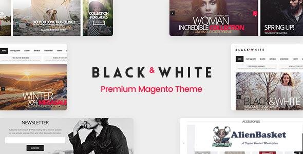 10815 Black&White - Responsive Magento 2.2.x and Magento 1 Theme 