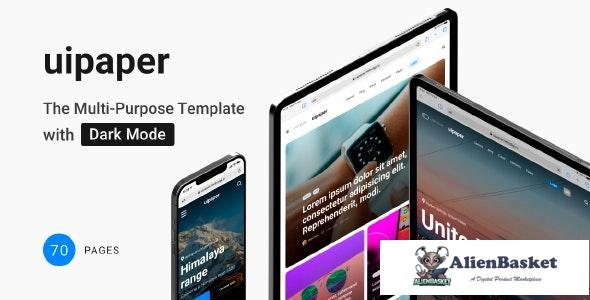 26201 UIpaper v1.0 – The Multi-Purpose Template with Dark Mode 