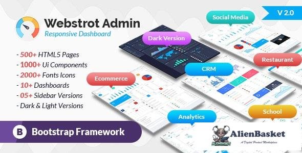 21790 Webstrot Admin Panel v1.0 - Responsive Bootstrap Dashboard Template 