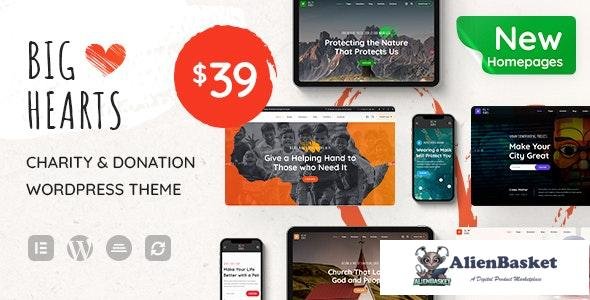 24839 BigHearts v1.0.7 - Charity & Donation WordPress Theme 