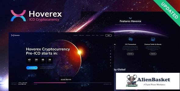 44212 Hoverex v1.5.9 - Cryptocurrency & ICO WordPress Theme + Spanish 