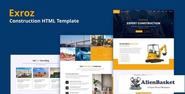 20570 Exroz v1.0 - Construction HTML Template 