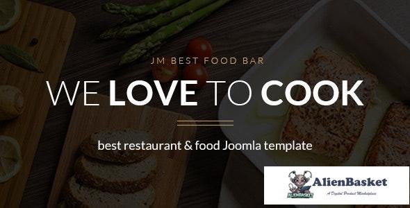 18775 JM Best Food Bar v1.04 - restaurant Joomla template 