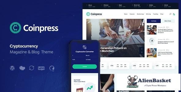 27565 Coinpress v1.0.3 - ICO Cryptocurrency Magazine & Blog WordPress Theme 