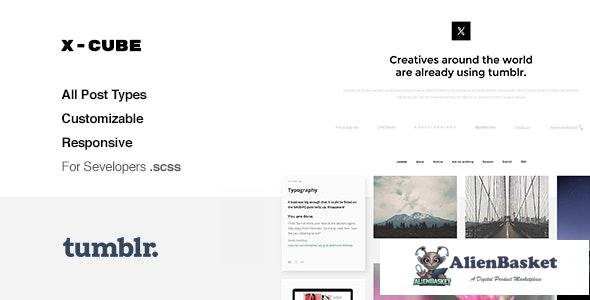 19635 X-Cube v1.2.4 - Portfolio, Grid-Based Tumblr Theme 