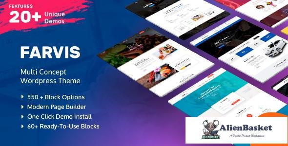 11084 Farvis v1.2 - Multipurpose WordPress Theme 