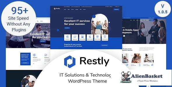 27893 Restly v1.0 - IT Solutions & Technology WordPress Theme 